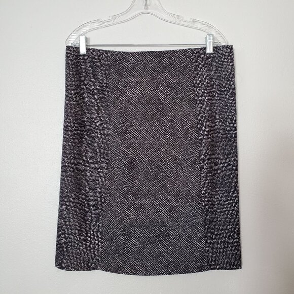 Covington Black & White Textured Two-Piece Suit Jacket & Skirt Womens Size M/L - Picture 3 of 9